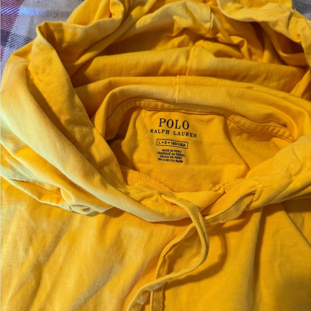Polo, Ralph Lauren men’s long sleeve, light with hoodie